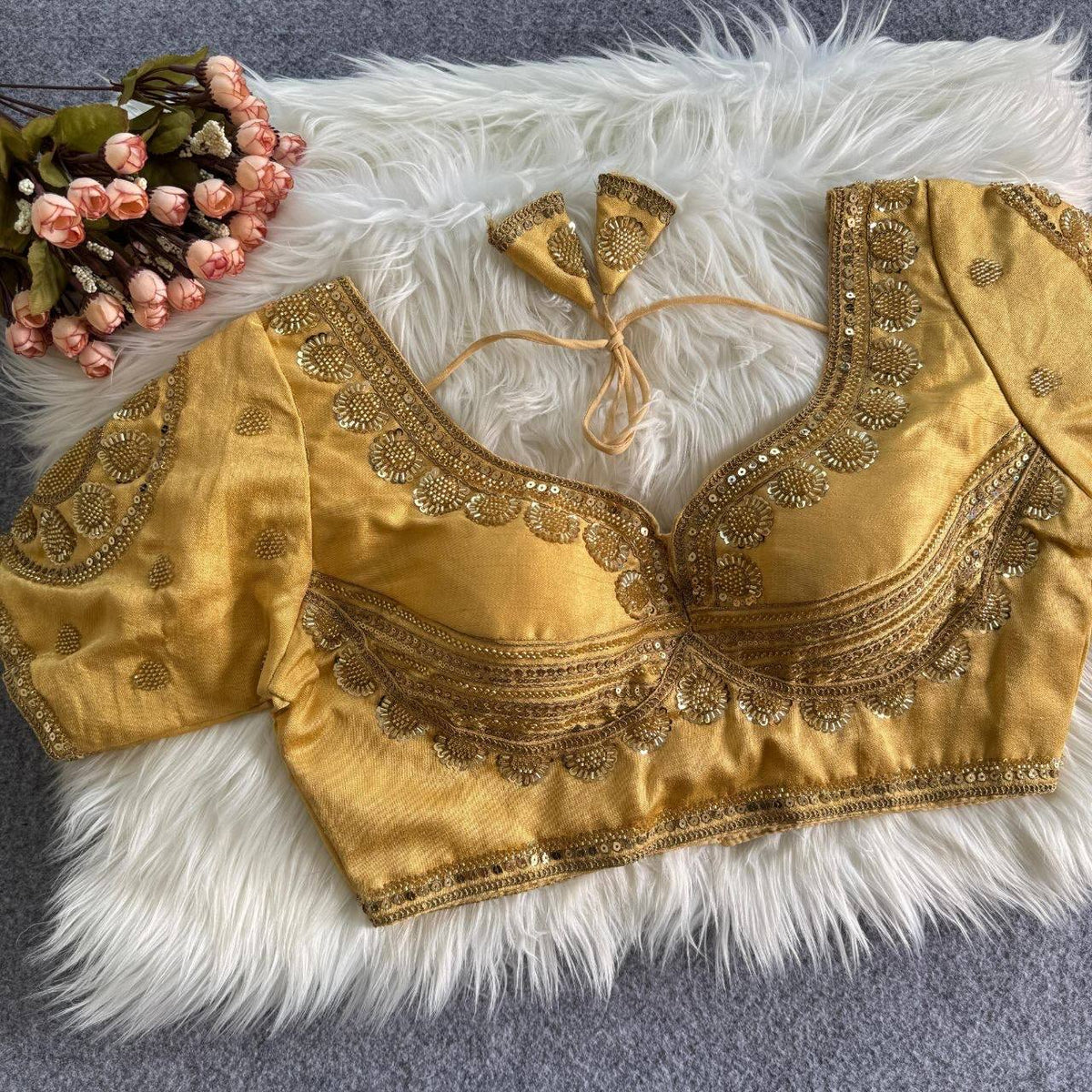 Laksharaa Sarees Blouse Golden