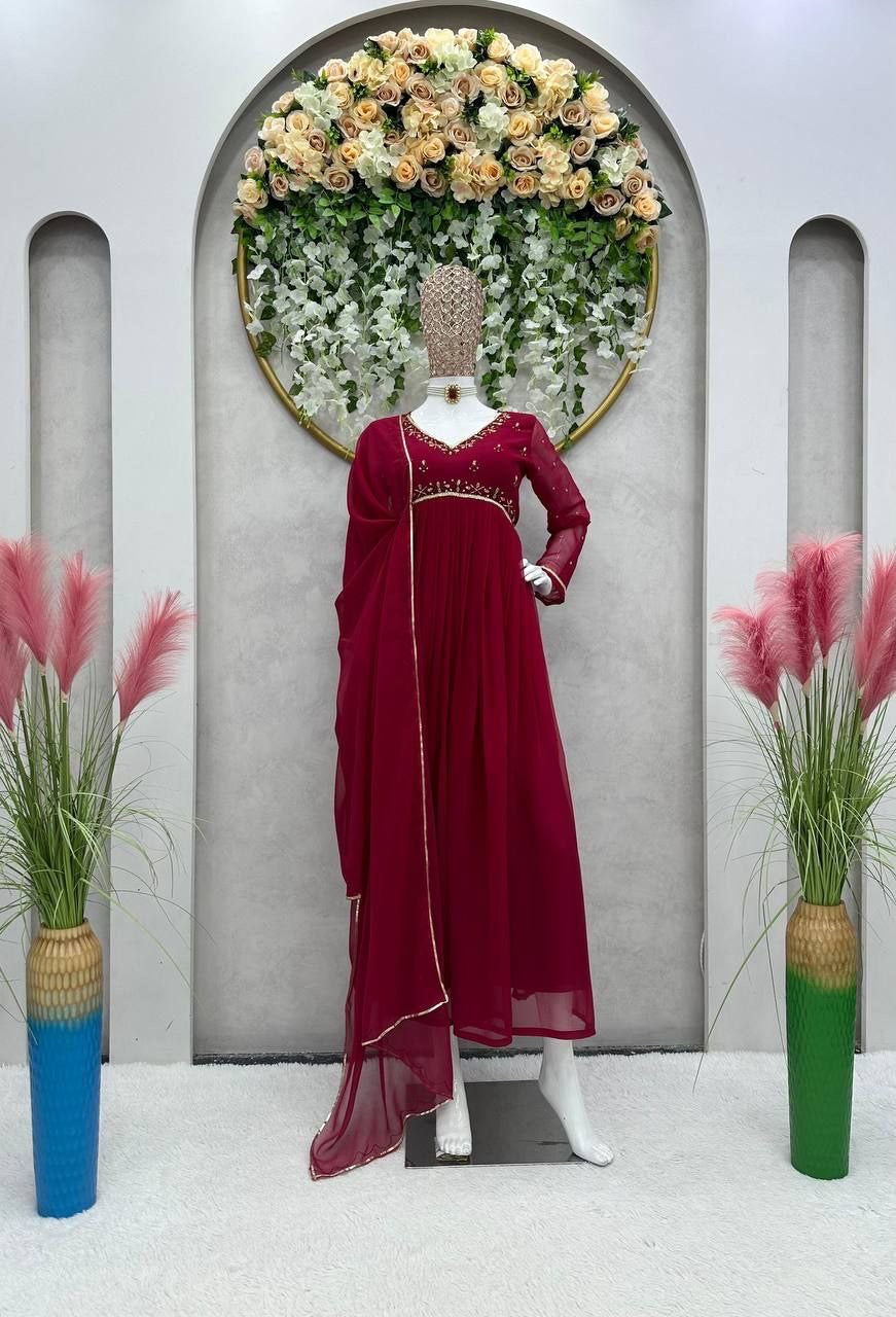 Sakura Anarkali Gown