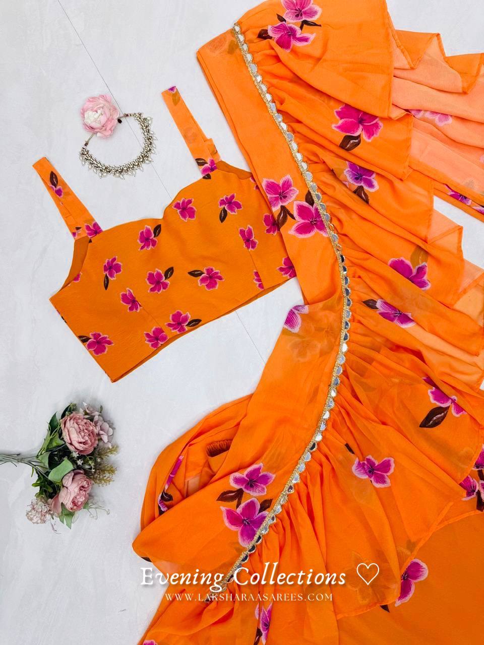 Laksharaa Sarees SOPHIA Orange