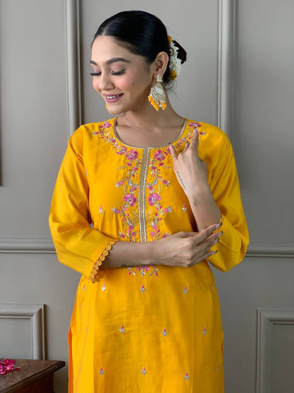 Sunshine Yellow Kurti Set