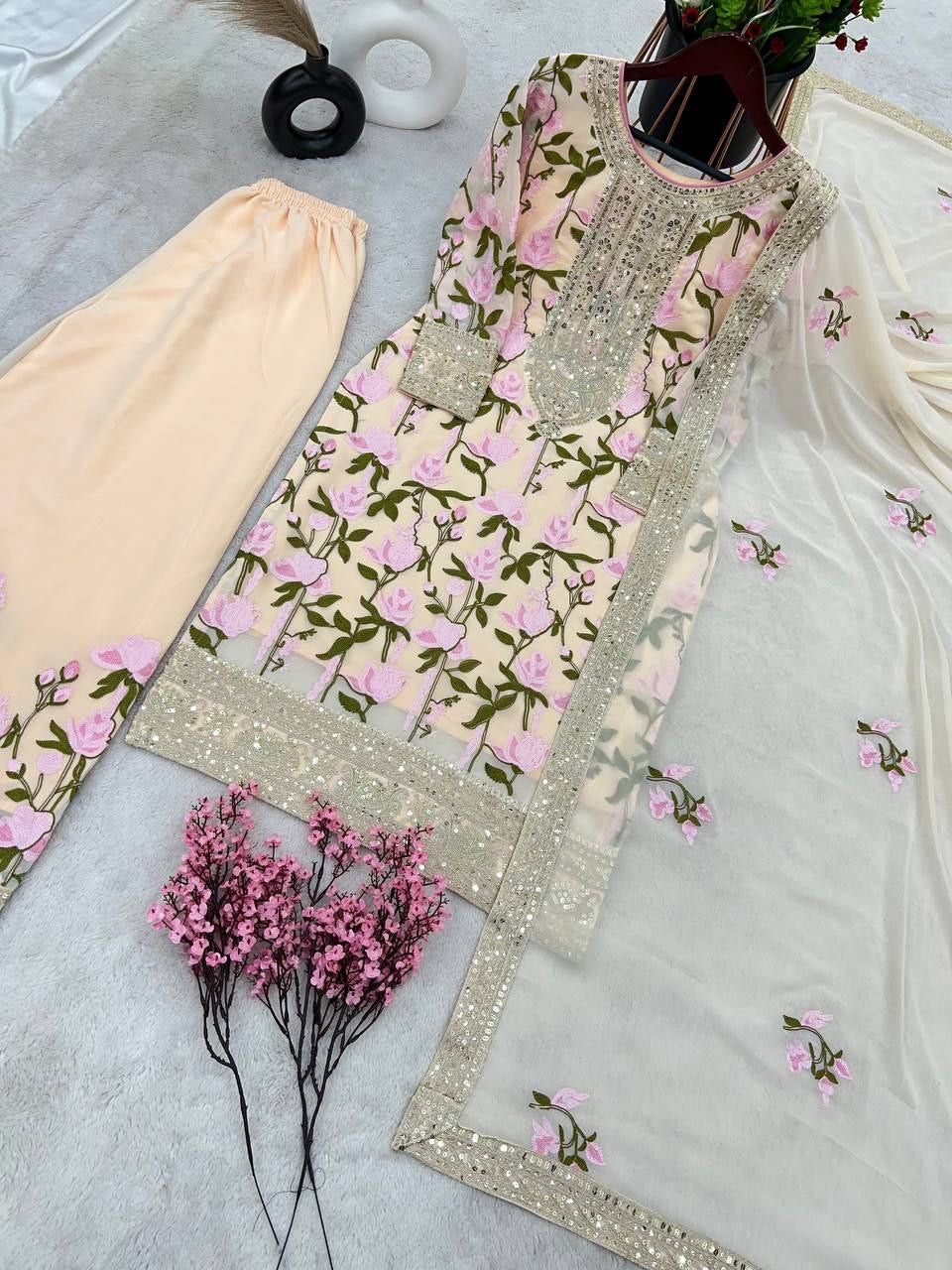 ZAINA - Floral Designer Suit