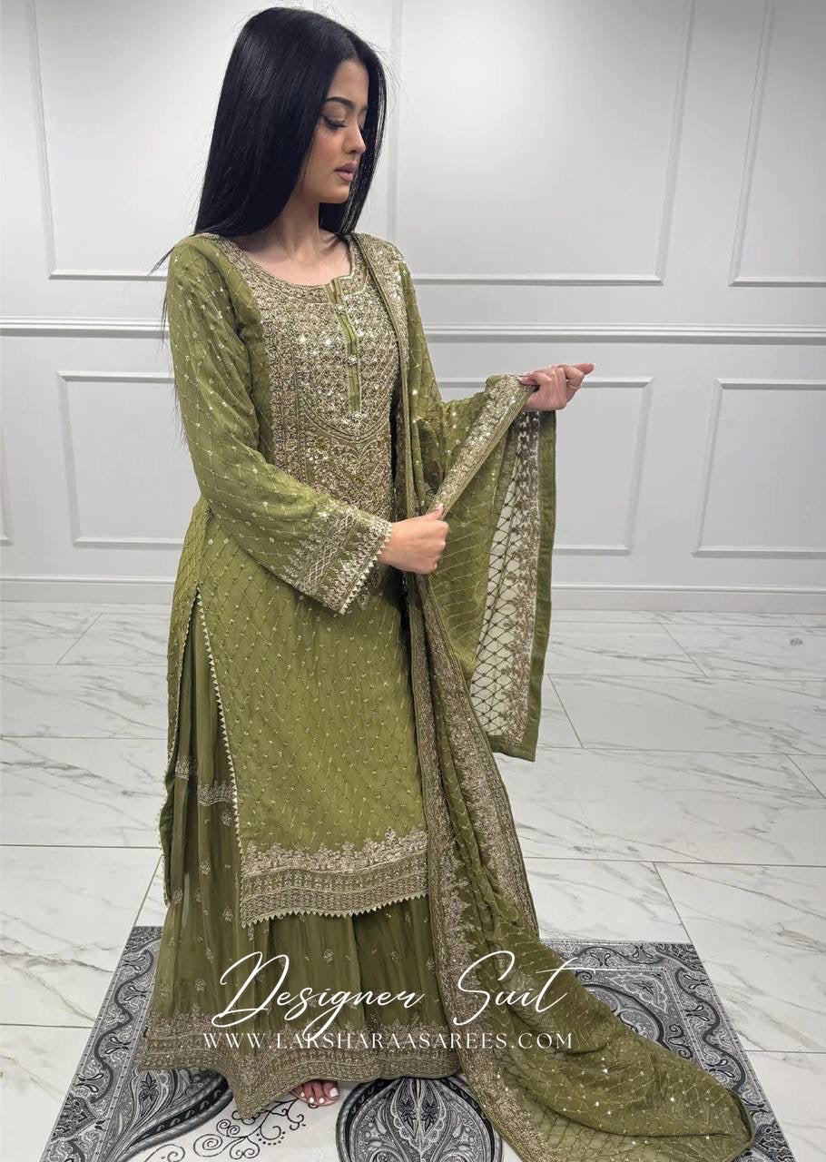 BHAVNIA — Premium Georgette Sharara Suit