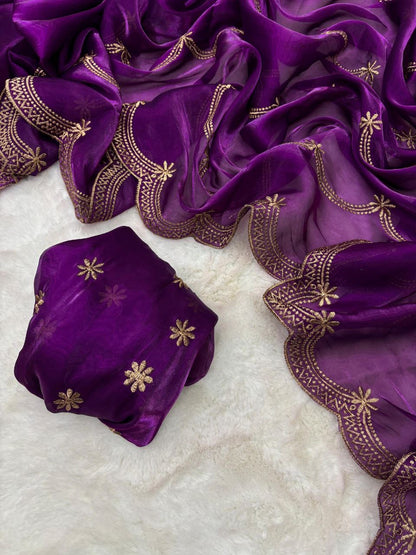 KRITI - Romantic Shimmer Saree