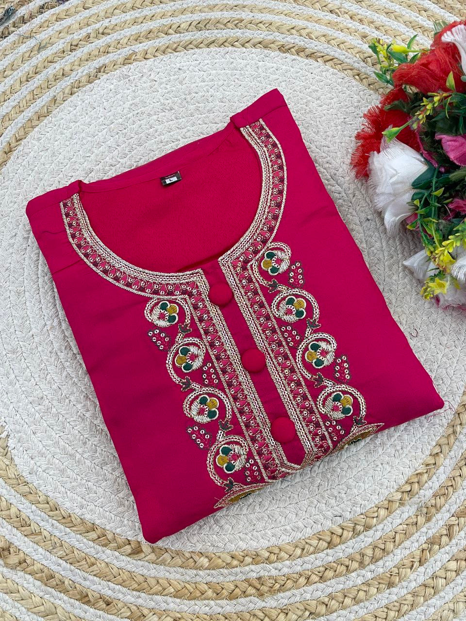 Rani Red Kurtis Suit