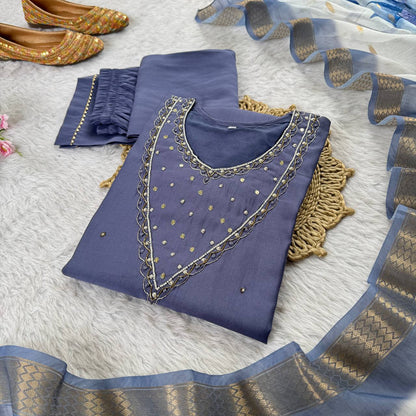 Premium Floral Kurti Set