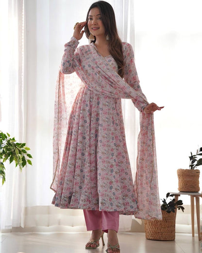 Floral Anarkali Suit