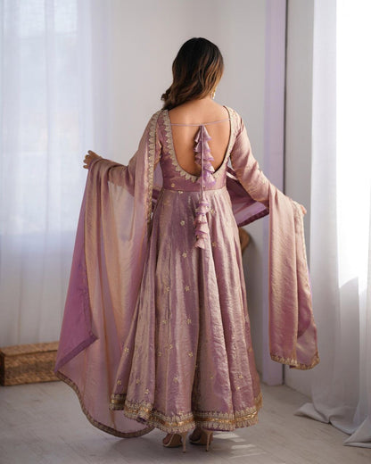 PIAA — Fandy Silk Shimmer Anarkali