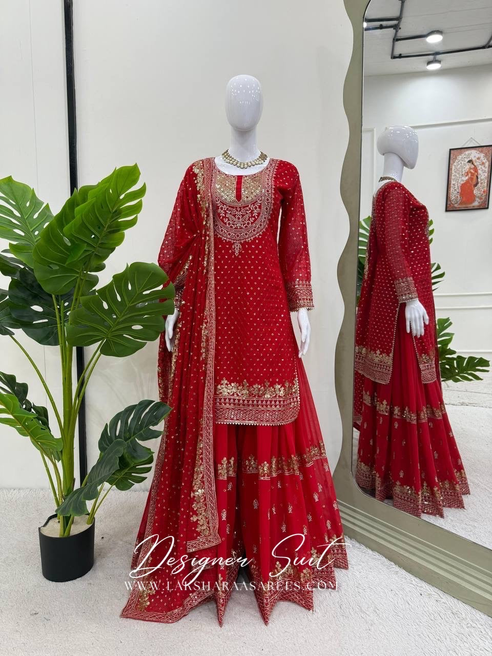 BHAVNIA — Premium Georgette Sharara Suit