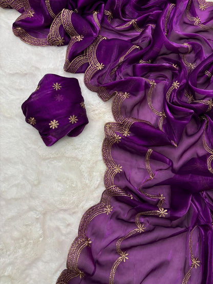 KRITI - Romantic Shimmer Saree
