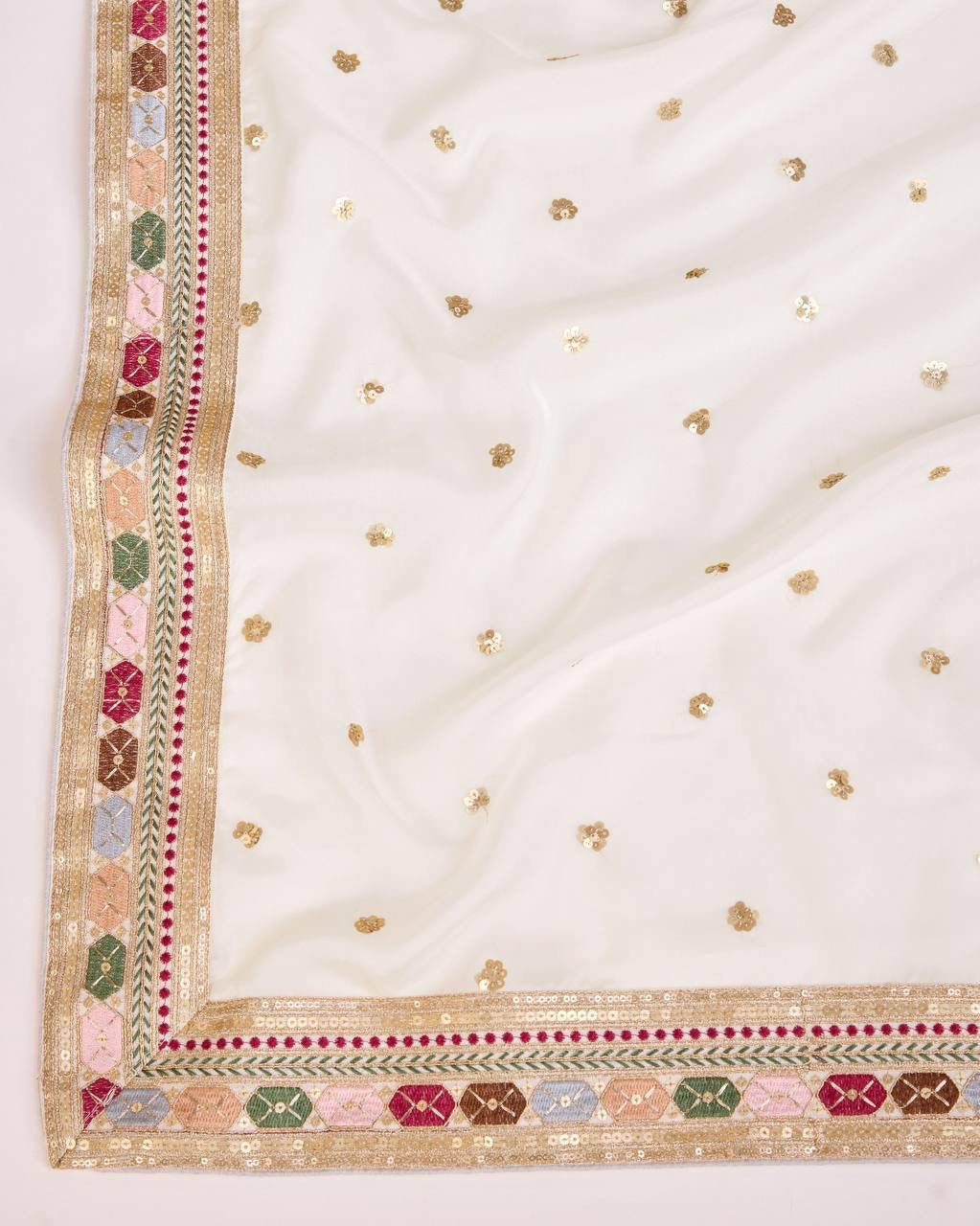 Ahana Tabby Organza Silk Saree with beautiful borders