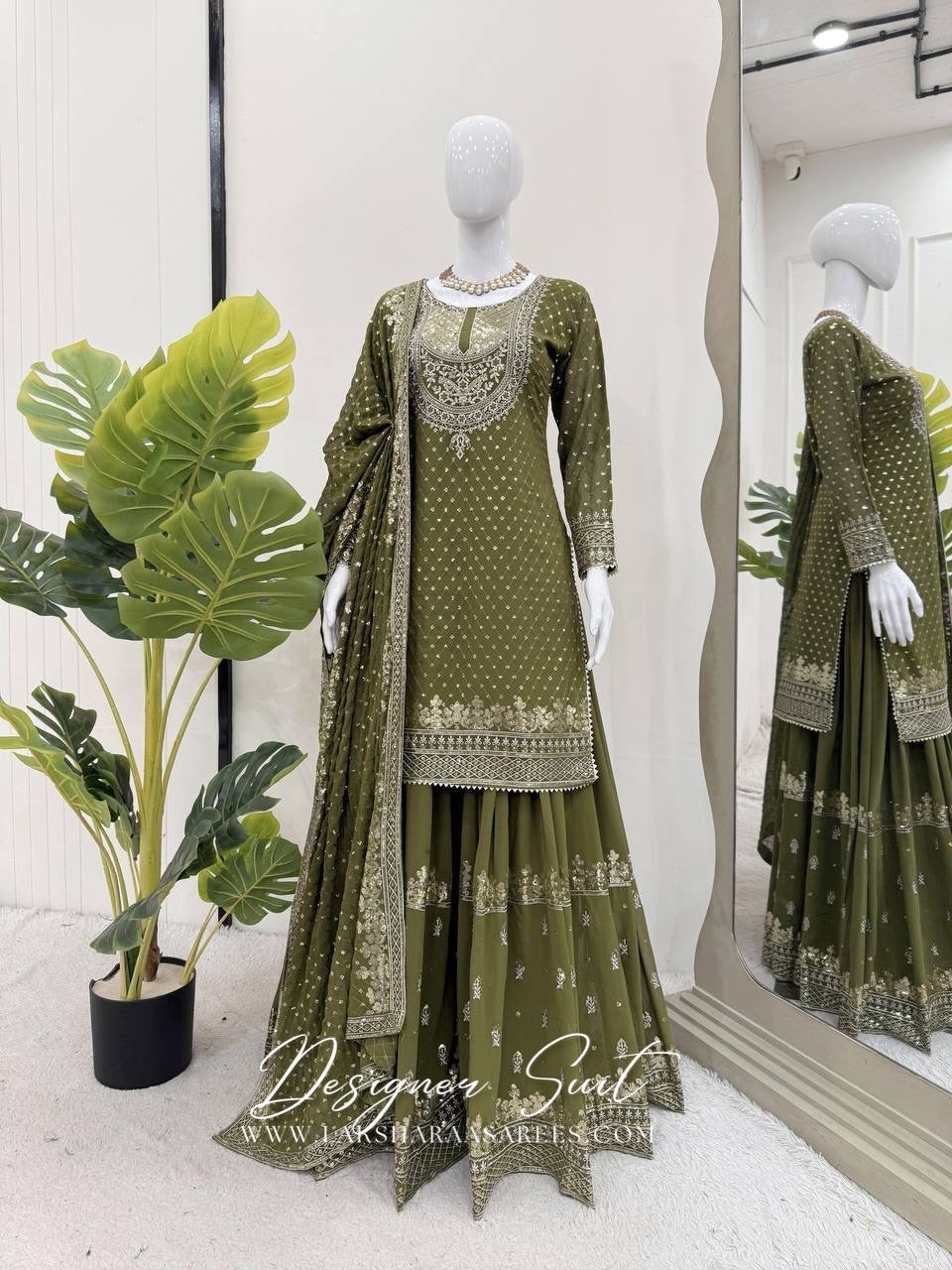 BHAVNIA — Premium Georgette Sharara Suit