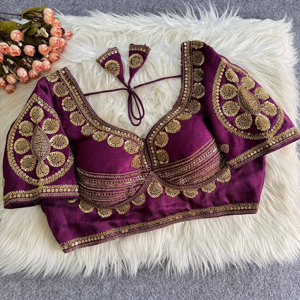 Laksharaa Sarees Blouse Purple
