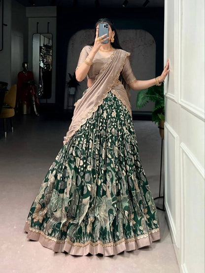 Laksharaa Sarees MEERA Forest Green
