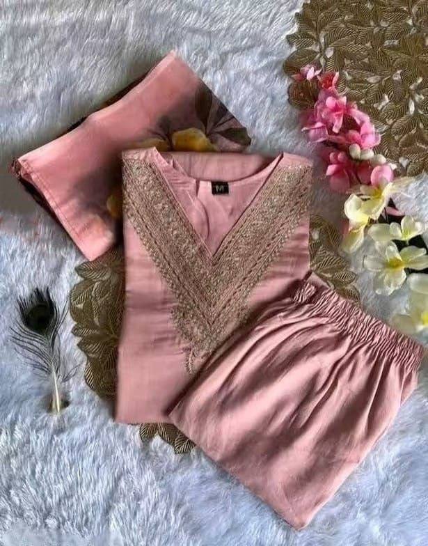 Laksharaa Sarees Festive Special Kurtis Set Dusty Rose