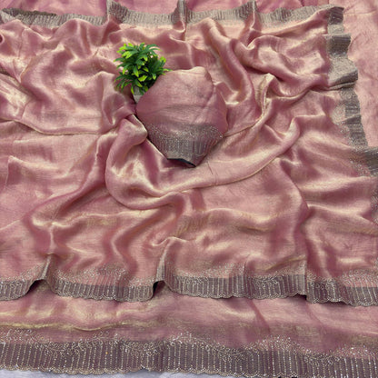 ROMANCE —  Shimmer Sarees x Stone border