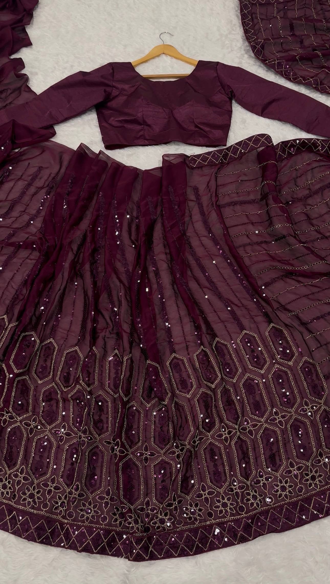 LUISA 2.0 — Dreamy Purple Georgette Saree