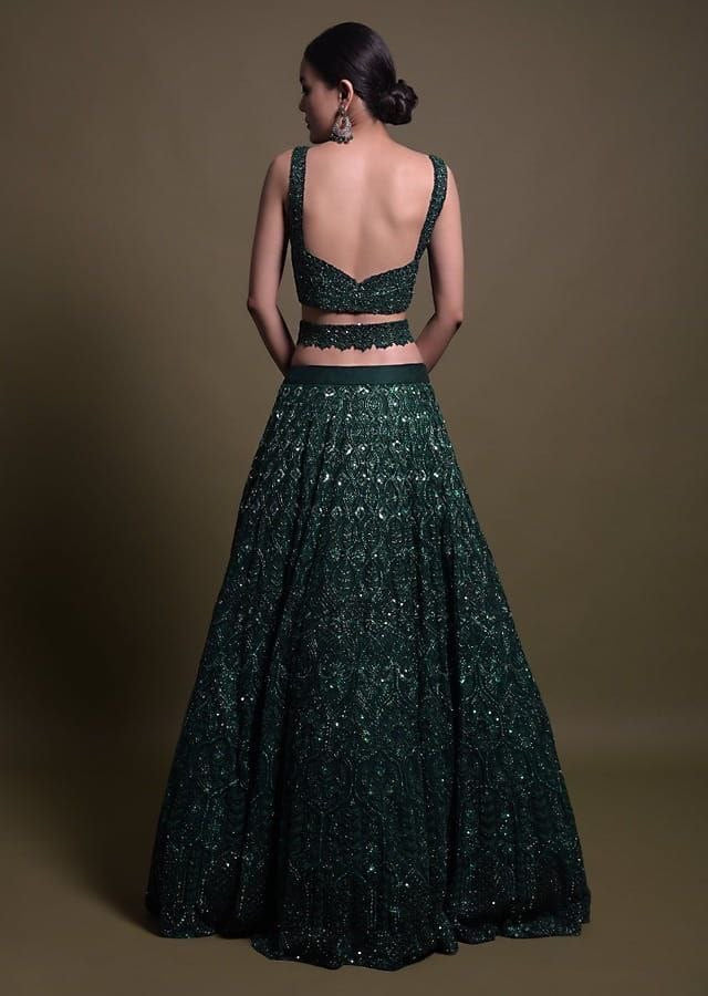 Noura Premium Green Lehenga