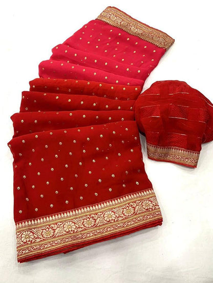 Ombré Georgette Sarees