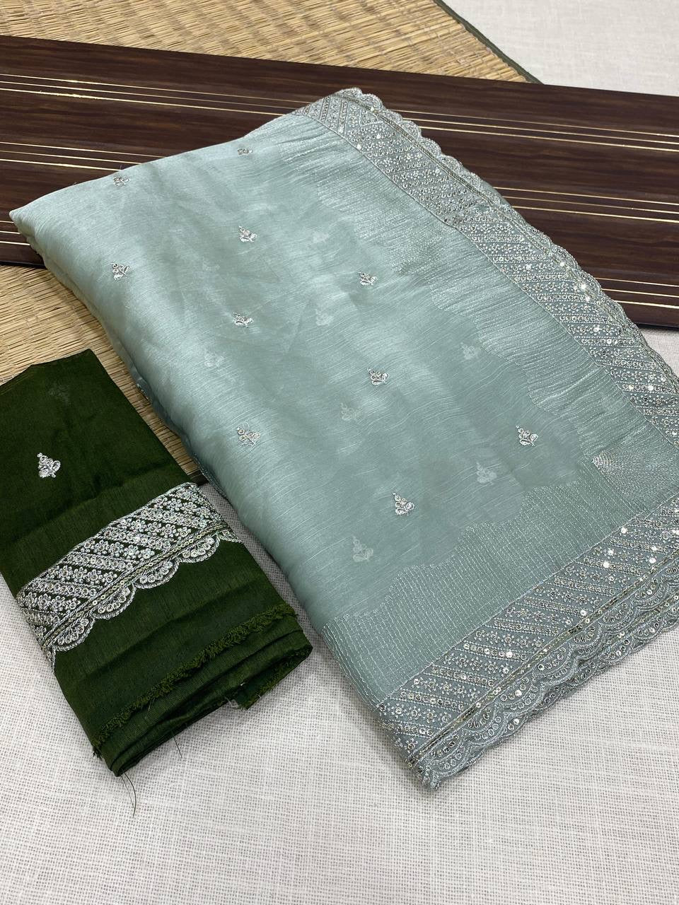 SAMARA 3.0 - Pastel Designer Shimmer Saree