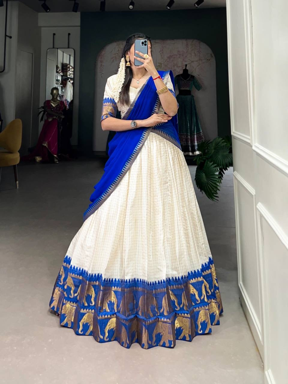 SNEHA - Poly Cotton Silk Lehenga