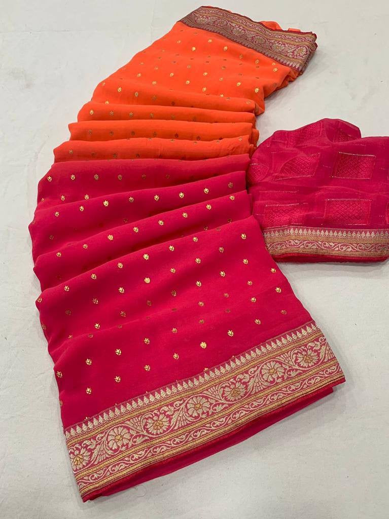 Ombré Georgette Sarees