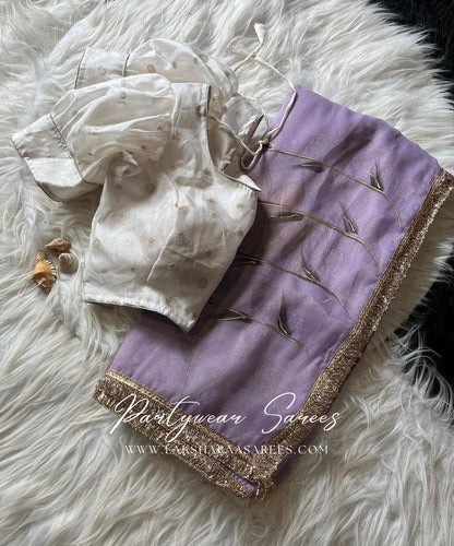 KADHALII - Shimmer Floral Saree x Grand Border