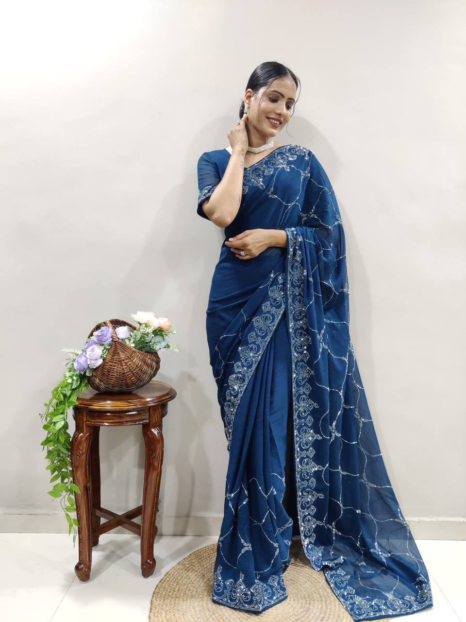 Ingrid Partywear Readymade Sarees