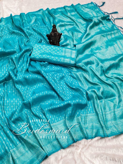 Kubera Silk Saree - Silver Zari