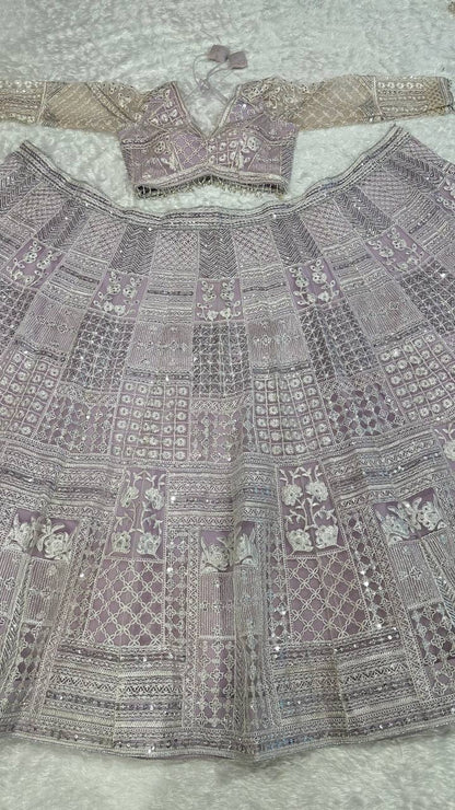 TEJAS - Pastel Purple Premium Lehenga