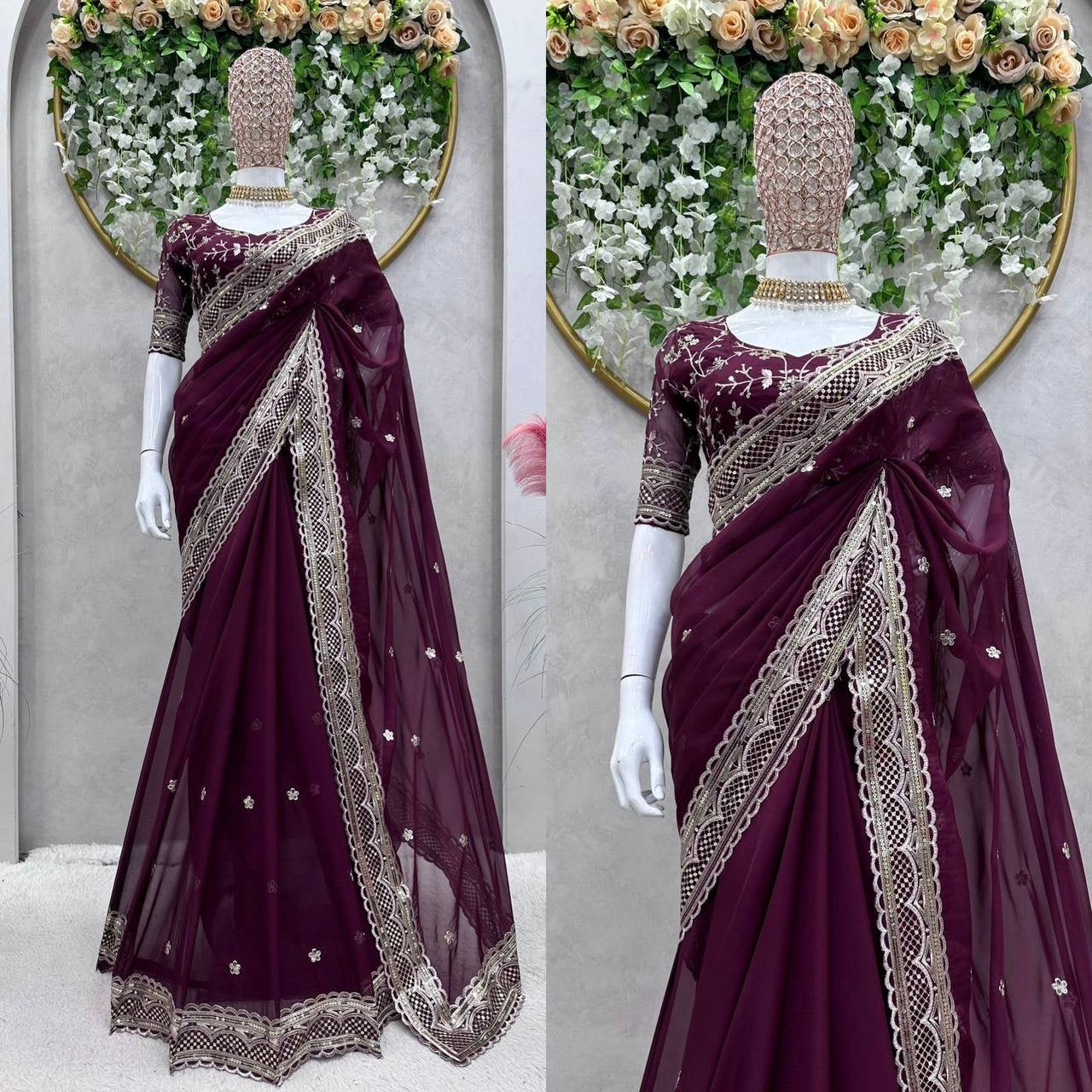 URMILA - Partywear Saree x Grand Border