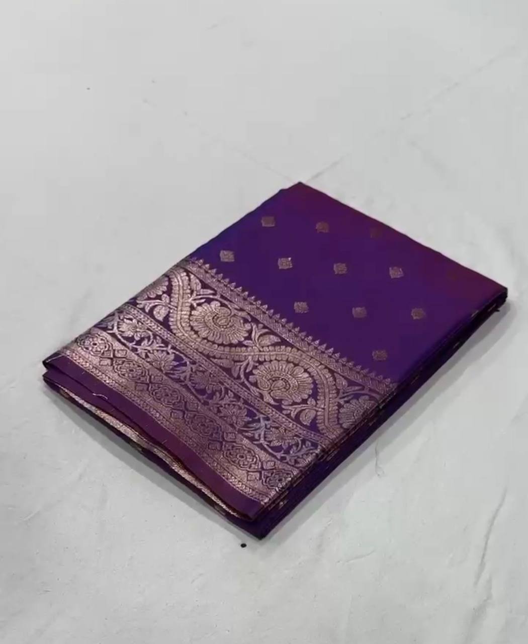 Laksharaa Sarees NILA — Banarasi Soft Silk Saree Purple