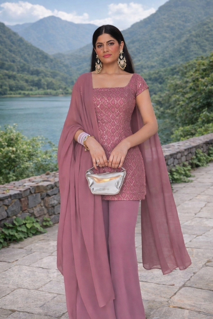 Elegant POJAA 90s Special Designer Suit by Laksharaa Sarees featuring traditional patterns and vibrant fabric details.