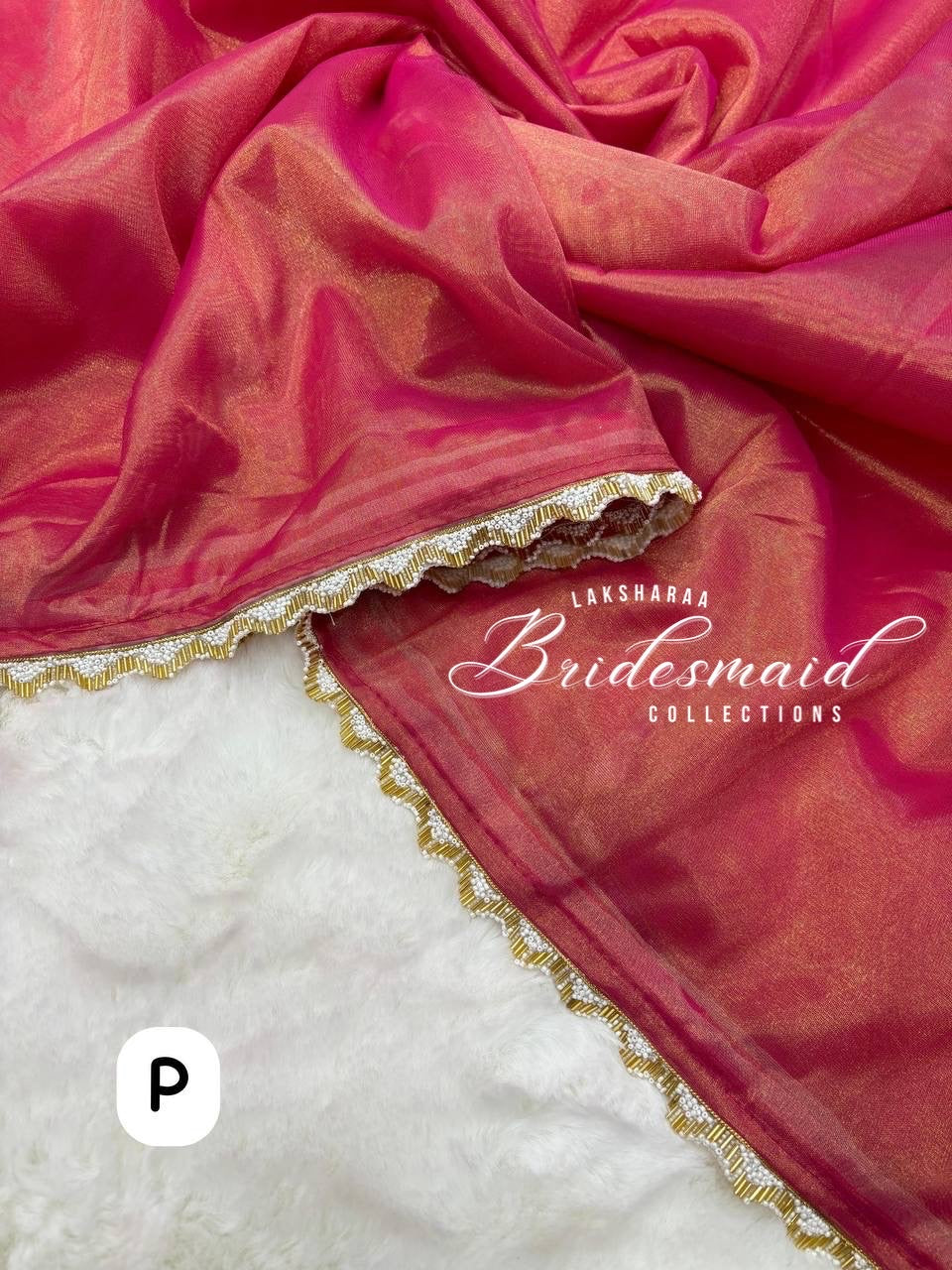 Shimmer Silk Saree  - Rich Colours & Gold Border