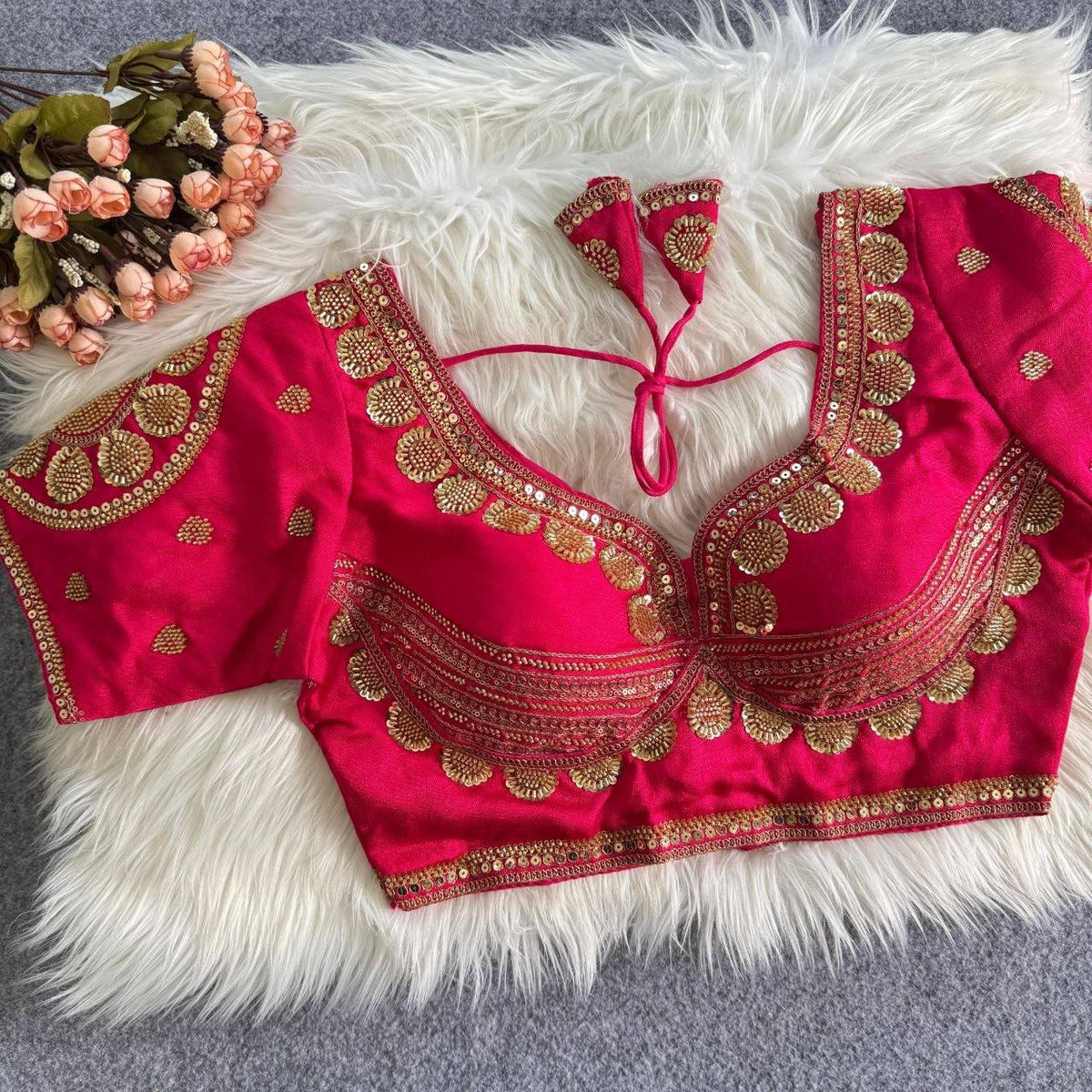 Laksharaa Sarees Blouse Hot Pink