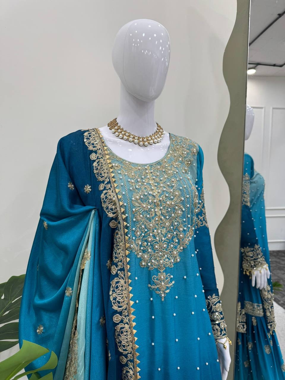 LAVINAA - Ombré Sharara Suit