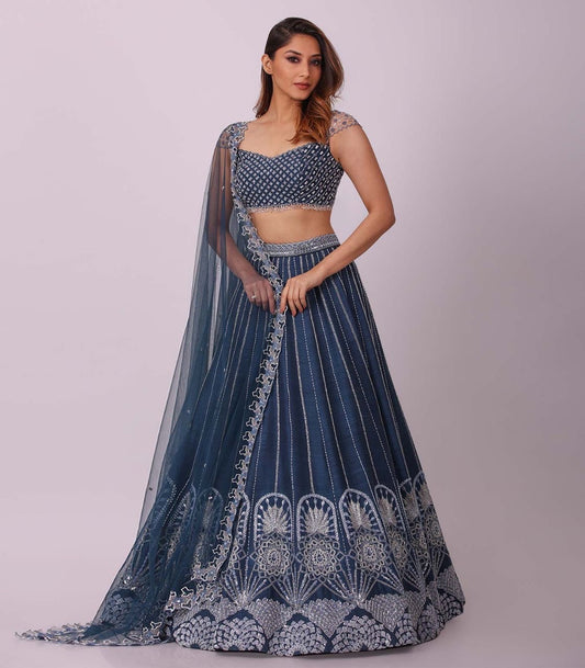 ELA - Blue Lehenga Set