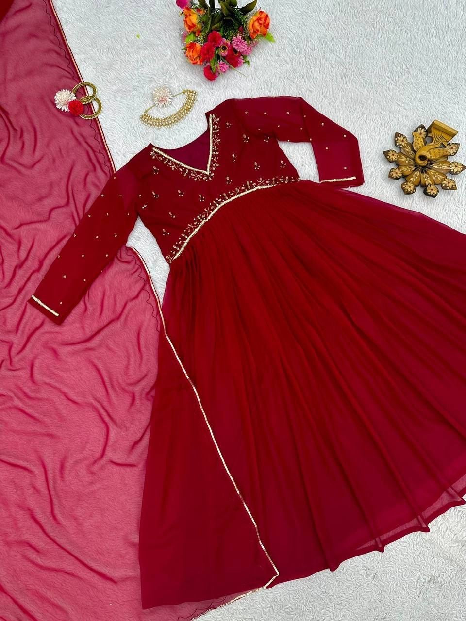 Sakura Anarkali Gown