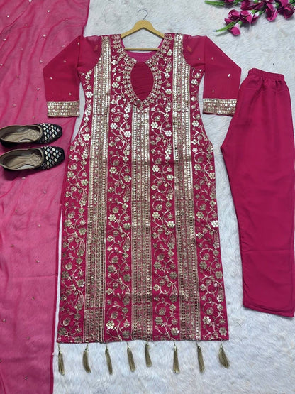 Tasha Rani Pink Salwar Kameez