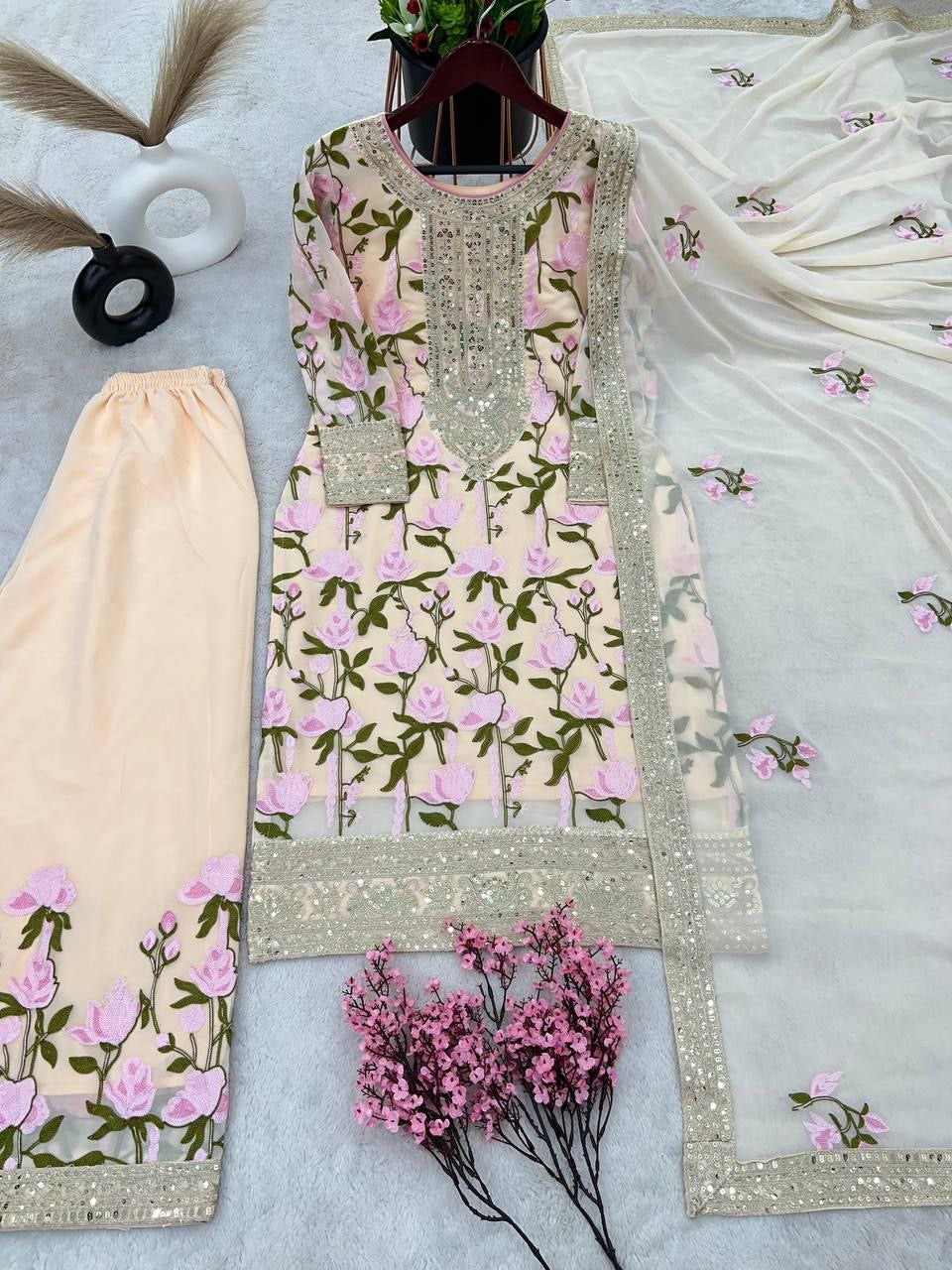 ZAINA - Floral Designer Suit