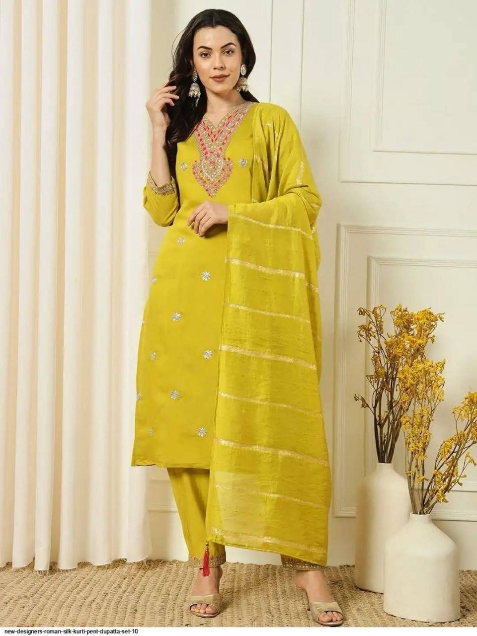 Laksharaa Sarees Festive Special Kurtis Set Mustard Yellow