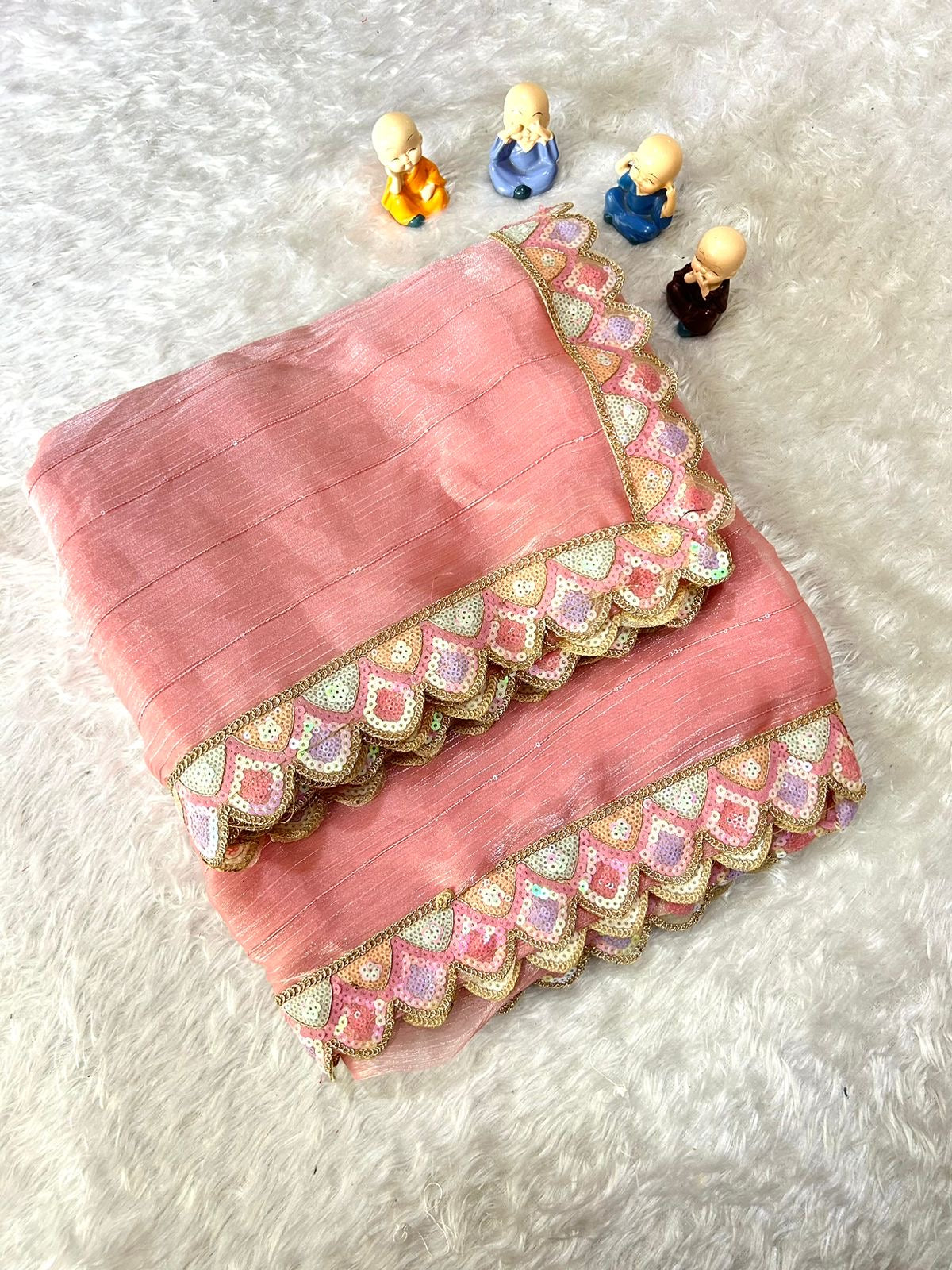 MADHU - Shimmer Silk Saree with Mermaid Border