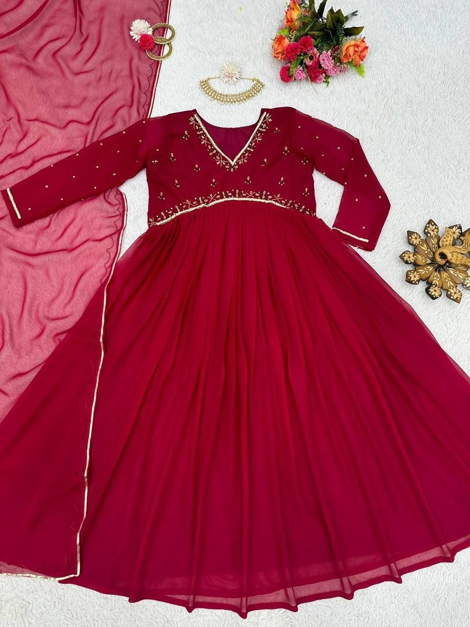 Sakura Anarkali Gown