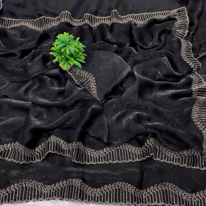 ROMANCE —  Shimmer Sarees x Stone border