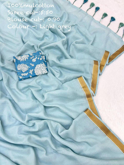 Diwali Special — Mul Cotton Sarees x Tassle Border 2.0
