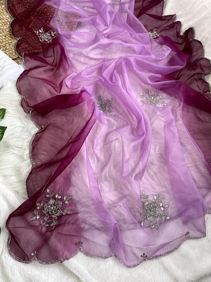 Keya Partywear Organza Silk Saree