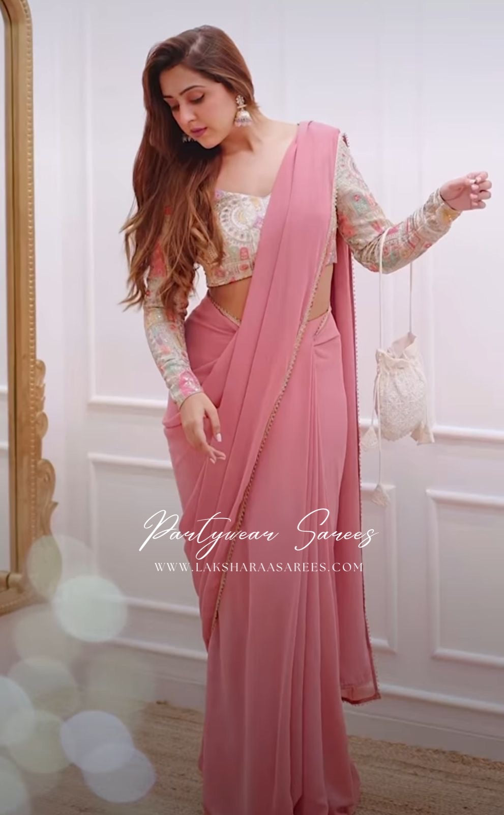 NALINI - Beautiful Georgette Saree with Designer Blouse