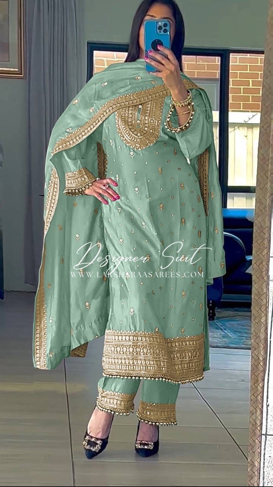 RANIA — Pastel Pakistani Salwar Suit