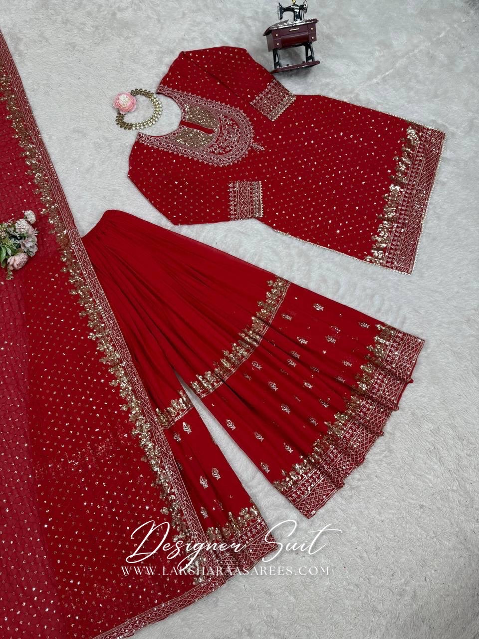 BHAVNIA — Premium Georgette Sharara Suit