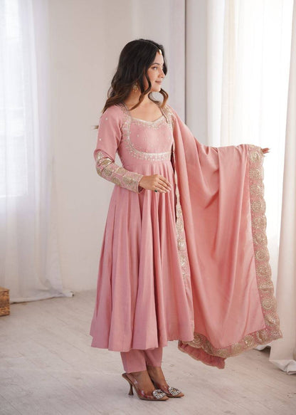 Laksharaa Sarees MASAKALI — Anarkali Suit Dusty Rose