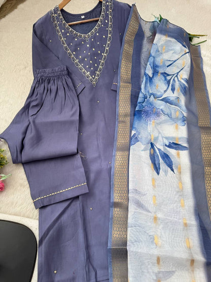 Premium Floral Kurti Set